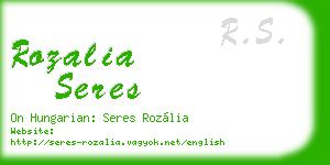 rozalia seres business card